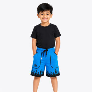 Kids Regular Flame Printed Sports Cotton shorts (M)