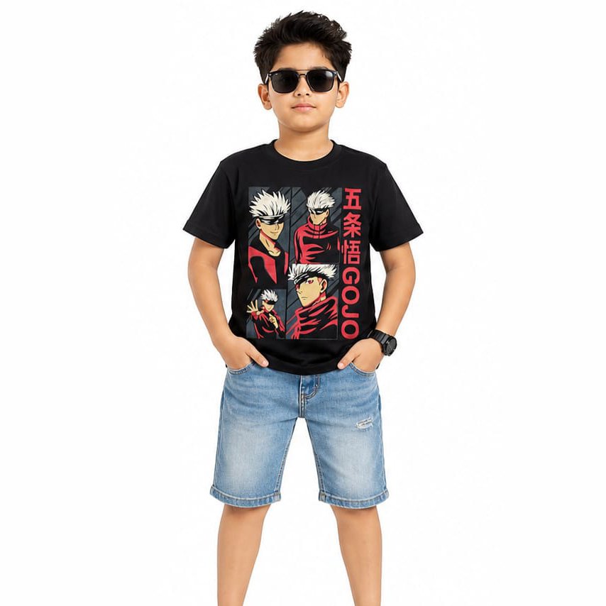 Boys Only Black Hip Hop Printed T-shirts - Image 3
