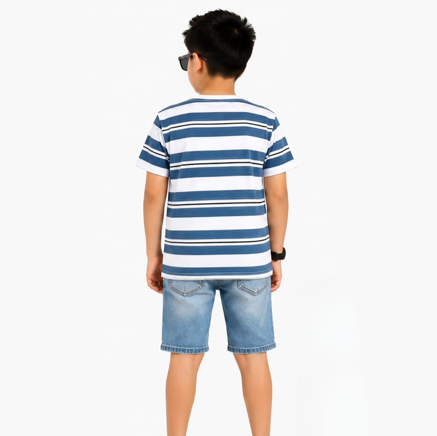 Boys Polyster Double Straps T-shirts - Image 2