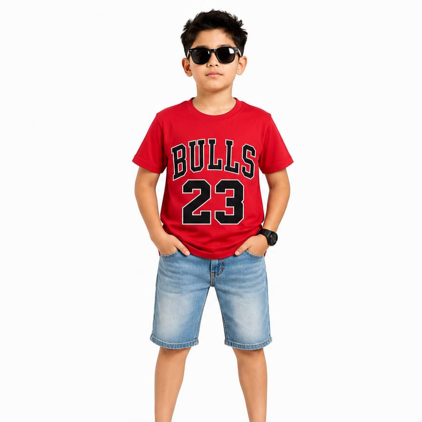 Boys Bulls Hip Hop Printed T-shirts